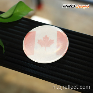 Reflecterende High Visibility Veiligheid Canada Vlag Badge